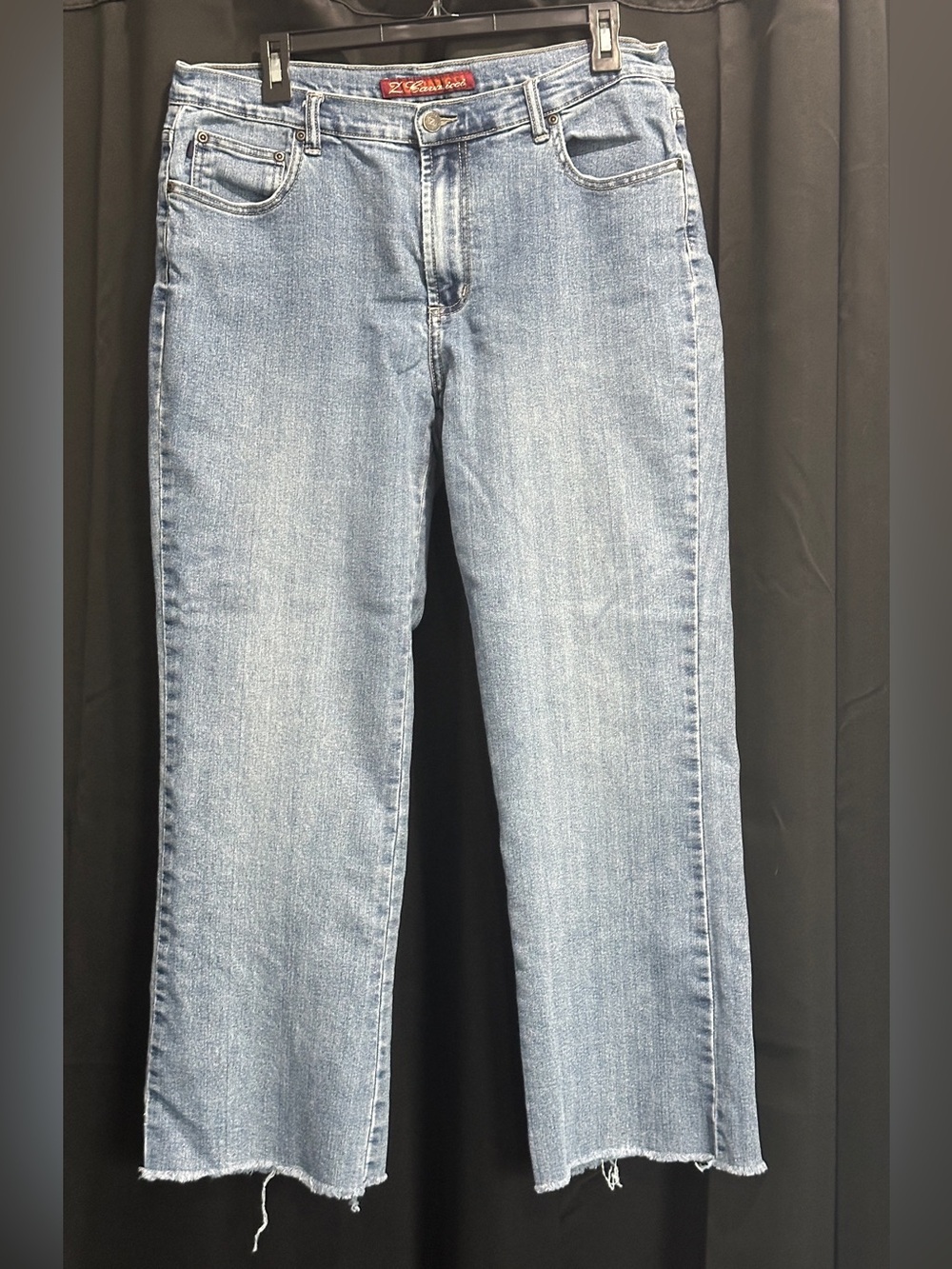 Vintage Z. Cavaricci Straight Leg Jeans Mid
High Rise Frayed Hem Blue Size 14 - Picture 2 of 7